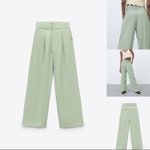 Zara high waist wide leg pants